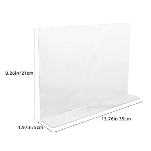 BESPORTBLE Kitchen Sink Splash Guard Acrylic Water Baffle for Bathroom and Kitchen Sink Splash Guard with Adhesive Tapes 13.77 X 8.26 X 1.96 in