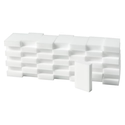 Melamine Sponge,150PCS Magic Sponges Eraser,Melamine Foam Eraser Cleaner for Kitchen,Bathroom,Bathtub, Floor, Baseboard,Wall,Furniture (150PCS, 3.93x2.36x0.79in) - color: 150pcs