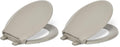 KOHLER 4639-RL-G9 Cachet ReadyLatch Round Toilet Seat Soft Close, Sandbar (Pack of 2) - color: Sandbar, size: Round (Pack of 2)