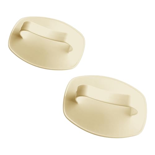 Scalp Massage Brush for Hair Growth - 2 Pack Detangler Hair Brush with Firm Bristles for Wet Dry Hair - Shampoo Brush Scalp Massager for Shower - Exfoliating Scalp Scrubber (Beige, 4×3 in) - color: Beige