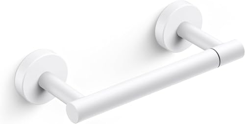 Day Moon™ - Toilet Paper Holder - Modern Roll Holder for Bathroom - 1 Pack - Wall Mount - Classic, White - color: White