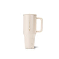 HydroJug Traveler 32oz, Insulated Tumbler with Handle & Straw, Cream - color: Cream, size: 32 Ounces