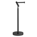 STWWO Toilet Paper Holder Free Standing, Matte Black Toilet Paper Stand 21.7" H, Stainless Steel Tissue Roll Holder for Bathroom, Heavy Weighted Base
