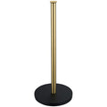 JQK Toilet Paper Storage Stand Gold, 304 Stainless Steel Thicken 0.8mm Tissue Reserve Holder Dispenser for Bathroom, Brushed Gold, TPS180-BG - color: Gold & Black Base