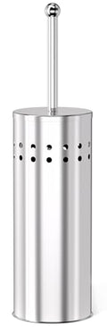 DOWRY Anti-Hand Off Toilet Plunger with Holder for Bathroom,Powerful Efficient Force Suction Cup,Heavy Duty, Deep Cleaning Chrome - color: Chrome