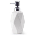 Soap Dispenser, 13.5oz Ceramic Soap Dispenser Bathroom for Kitchen & Bathroom (White) - color: White
