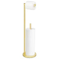 Toilet Paper Holder Stand,Toilet Paper Holder Free Standing,Gold Toilet Stand Holder for 4 Rolls,Toilet Paper Storage by Bathth - color: Gold
