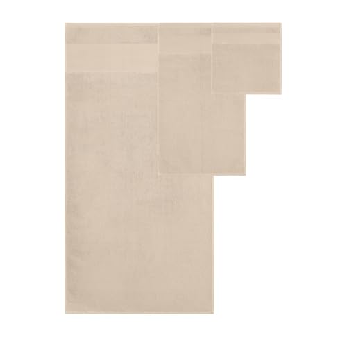 Modern Threads Air Cloud 18-Piece Towel Set - 100% Zero-Twist Cotton, 500 GSM, Quick Dry & Plush, Sand - color: Sand, size: 18 Pcs Towel Set