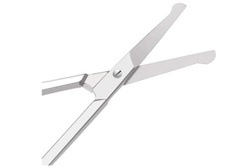 2 PCS Silver Lightweight Multi-Purpose Cuticle Scissors, Facial Hair Small Grooming Scissors For Men Women - Eyebrow, Nose, Eyelashes, Ear Trimming Kit
