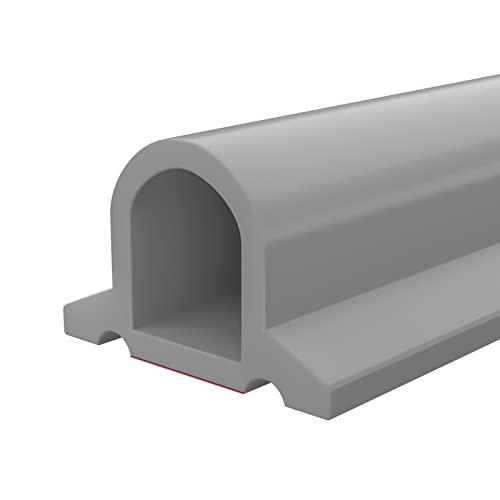 Duzzy 118 Inch Collapsible Shower Threshold Water Dam, Ideal for Wheelchair Accessible, Suitable for Accessibility ADA Handicap Showers - color: Gray, size: 118 Inch