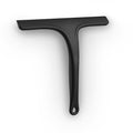 Silicone Shower Squeegee for Bathroom Glass Doors, with Hanging Hole for Easy Storage, Removes Water Spots from Windows, Mirrors, Tiles & Kitchen Surfaces-Black, 10 Inch