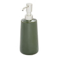 iDesign Ceramic Earth Collection Refillable Tall Soap Dispenser, Moss | For Bathroom or Vanity, Holds Hand Lotion - color: Soap Pump, style: Pack of 1