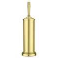 Stainless Steel Toilet Brush and Holder,Gold Toilet Bowl Brush with Long Handle for Bathroom,Toilet Brushes-Space Saving,Covered Brush, Durable, Deep Cleaning,Splash Resistant - color: Gold01