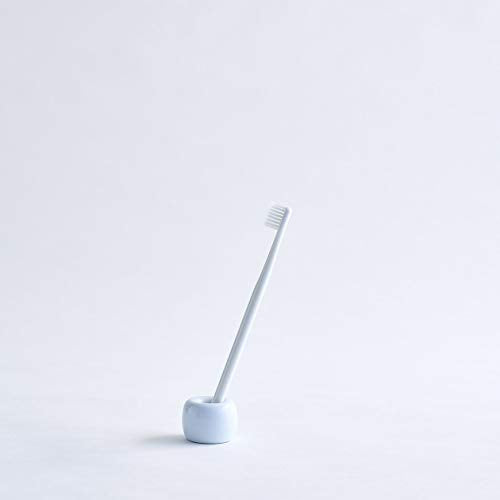 Muji White Porcelain Toothbrush Stand - color: White