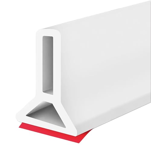 Collapsible Shower Threshold Water Dam 2"H 67"L Shower Water Barrier Water Stopper for Shower Wet and Dry Separation Bathroom and Kitchen - size: 67" L x 1.2" W x 2" H