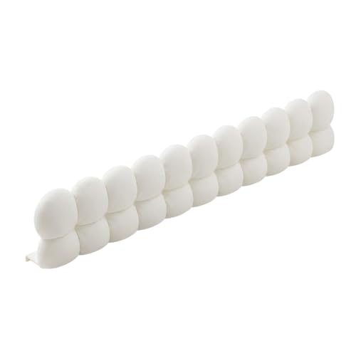 Silicone Sink Splash Guard for Kitchen & Bathroom - 20" Water Barrier with Suction Cups. Faucet Splash Catcher to Keep Clothes Dry & Countertop Clean. - color: Cloud White