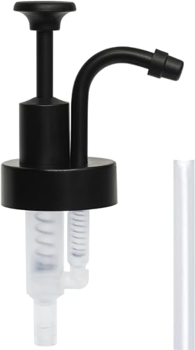 Soap and Lotion Dispenser Pumps Replacement Head, ABS Material Wider Mouth Bottle of 33mm (1.3inch) Gloss Smooth Action Pump, Rust Proof & Leak Proof for Soap Lotion Bottle Upcycling (Matte Black) - color: Matte Black