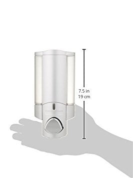 Better Living Products 76130-1, 1-Chamber, Satin Silver | 1 Chamber, Soap and Sanitizer Dispenser Pump, No Drill - color: Satin Silver, size: 1-Chamber