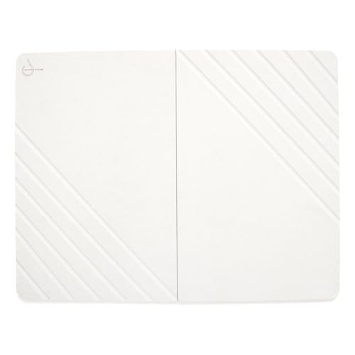 Water Stone Quick-Drying Bath Mat, Large Off-White (30.7”x23.6”), Eco-Friendly, Non-Slip, Super Absorbent Bathroom Rug, Fast Drying Floor Mat for Shower - color: Off White - Large