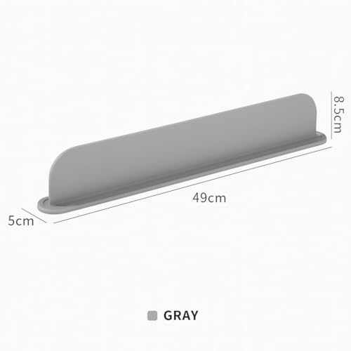 AMSHI Silicone Sink Splash Guard 19.3” – Faucet Water Barrier Shield, No Glue No Tools Required, BPA-Free Waterproof Faucet Protector for Kitchen & Bathroom Countertop, Gra
