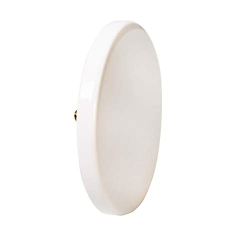 Westbrass D398RK-50 1-1/2" NPSM Coarse Thread Mushroom Tip-Toe Bathtub Drain Stopper with Illusionary Overflow Faceplate, Powder Coat White - color: Powder Coat White, size: 1 Pack