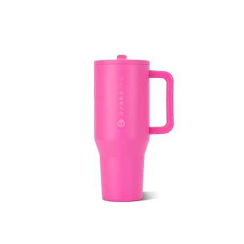 HydroJug Traveler 32oz, Insulated Tumbler with Handle & Straw, Razzle - color: Razzle, size: 32 Ounces