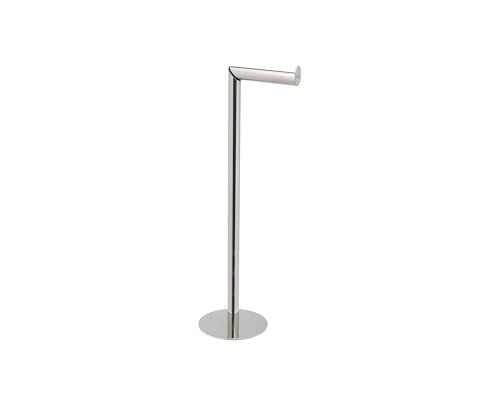 Joseph Joseph EasyStore Luxe 2 in 1 Free-Standing Toilet Paper Holder Stand, Premium Stainless Steel, Up to 4 Toilet Roll Storage - style: Stand
