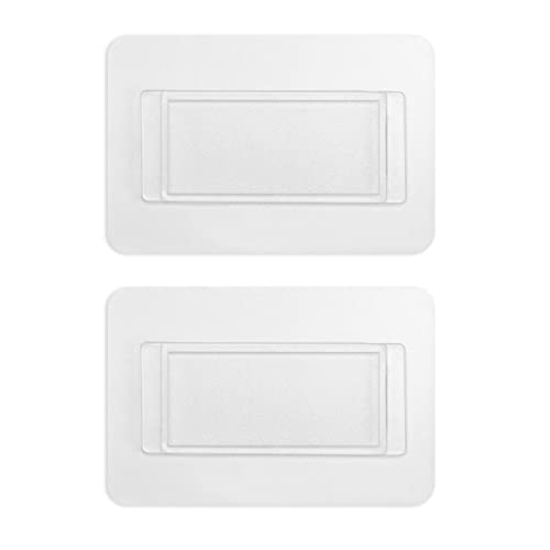 Boperzi Replacement Adhesive Strip for Toothbrush Holder Wall Mounted Toothpaste Dispenser (2 PCS) - color: Transparent