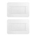 Boperzi Replacement Adhesive Strip for Toothbrush Holder Wall Mounted Toothpaste Dispenser (2 PCS) - color: Transparent