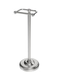 Toilet Paper Holder Stand, Brushed Nickel Toilet Paper Holder Free Standing,Post Pivoting Design & Stable Weighted Base SUS304 Stainless Steel for Bathroom - color: Brushed Nickel