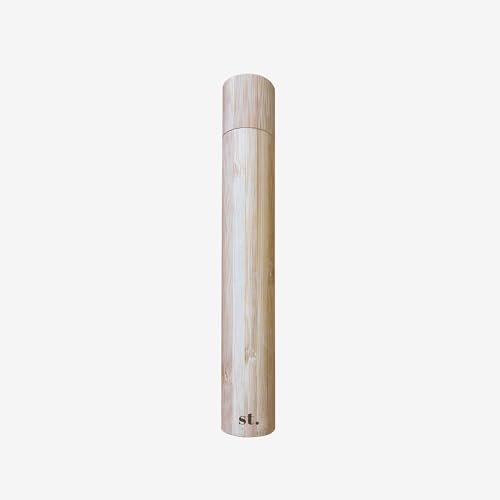 Sustainable Tomorrow Zen & Junior Bamboo Travel Box | Eco-Friendly Electric Toothbrush Case | Natural Bamboo Holder for Brush & Replacement Head | Plastic-Free Storage