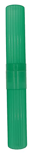 American Comb Toothbrush Holder (Green) - Made in USA, with Ventilation Holes, for Toothbrush Covers, Toothbrush Holder, Toothbrush Soft, Durable Design, Hygienic Bathroom Accessory - color: Green