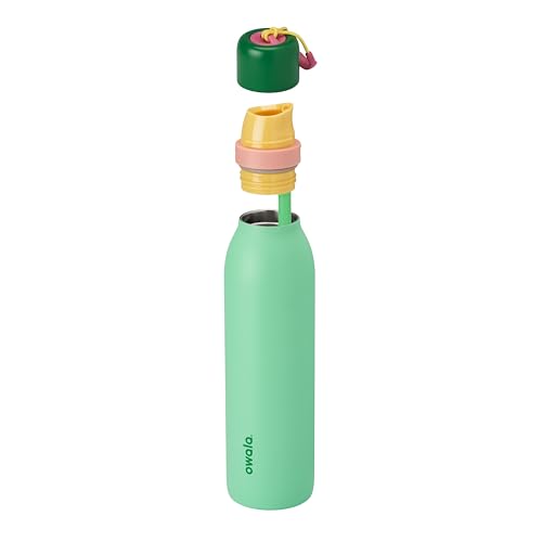 Owala FreeSip Twist Insulated Stainless Steel Water Bottle with Straw for Sports and Travel, BPA-Free, 24-oz, Scream Green - color: Scream Green, size: 24 Ounces