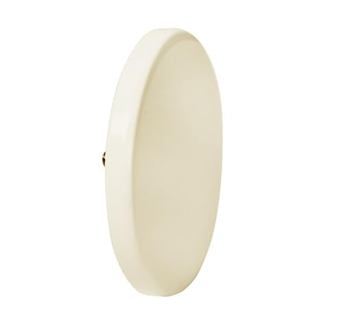 Westbrass D980R-2-65 Floating No-Hole Bath Waste Overflow Faceplate and Adaptor, Powder Coat Biscuit (2-Pack) - color: Powder Coat Biscuit, size: 2 Pack