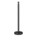 YUMORE Toilet Paper Holder Heavy Weighted Stand, Free Standing Bathroom Extra Toilet Paper Organizer with Reserve Storage for Spare Rolls, Matte Black Stainless Steel Floor Bath Tissue Roll Holder