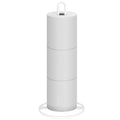 Toilet Paper Holder Stand, OBODING, White Freestanding Toilet Paper Holder for Storing 3 Rolls of Toilet Papers (White) - color: White
