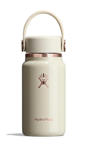 Hydro Flask Micro Bottle - Leak Proof Purse or Pocket Flask - Insulated Mini Water Bottle 6.7 Oz Linen Rose Gold - color: LINEN ROSE GOLD
