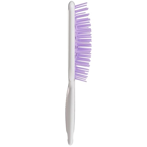 FHI Heat UNbrush Plus — Curly Hair Brush for Gentle & Effective Detangling on Wet or Dry Fragile Hair Types — Detangler Brush w/ 84 UltraFlex Bristles, Ultra-light, Vented, Anti Static Hairbrush - color: Sugar Plum