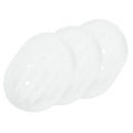 uxcell 3Pcs Small Soap Dish, Silicone Bathroom Soap Holder Oval Shape Bar Soap Dish Self-Draining Soap Tray with Holes for Shower, Bathroom, Kitchen, Counter Top (White) - color: White
