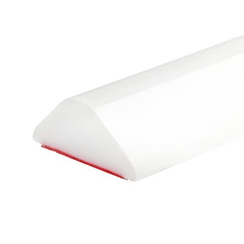 Duzzy 98 Inch Collapsible Shower Water Dam, Shower Threshold Water Stopper Barrier and Retention System and Keeps Water Inside Threshold Dry and Wet Separation, Suitable for Bathroom & Kitchen - color: White, style: 98 Inch