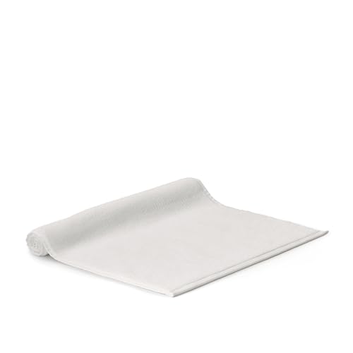 BOLL & BRANCH Turkish Ribbed Bath Mat - White - 100% Organic Turkish Cotton - Plush Absorbent Quick Dry Luxury Bathroom Mat with Ribbed Texture - Soft Underfoot Spa Comfort - color: White, style: Ribbed