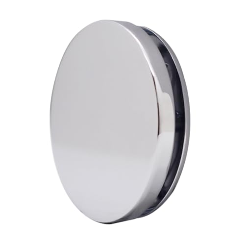 Westbrass D980R-2-26 Floating No-Hole Bath Waste Overflow Faceplate and Adaptor, Polished Chrome (2-Pack) - color: Polished Chrome, size: 2 Pack