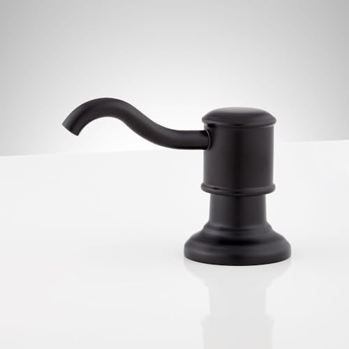 Signature Hardware 483669 Amberly Soap Dispenser - color: Aged Brass