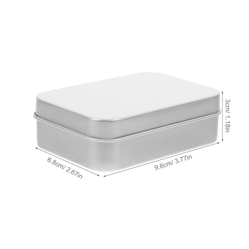 Operitacx 4pcs Portable Aluminum Soap Holder Set 150ml Lightweight Bar Soap Case with Lid and Drain Tray for Travel Camping Bathroom Kitchen Use