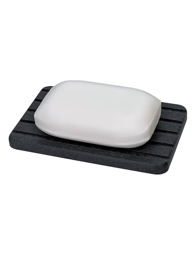 Diatomite Stone Soap Dish, Water Absorbing Drying Tray Soap Holder | Fast drying bar soap holder and water absorbing stone tray for sink, bathroom shower, kitchen, and soap dispenser. - color: Gray