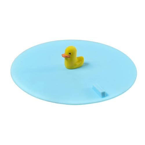 Sink Stopper Silicone Bathtub Stopper,Kitchen Sink Drain Stopper,Bathroom Drain Plug Stopper,Shower Drain Sink Stopper, Laundry Sink Drain Stopper (Blue Bottom+Yellow Duck) - color: Blue Bottom+yellow Duck