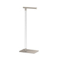 Gatco 1331SN Toilet Paper Holder Stand, Satin Nickel, Acrylic Post, Weighted Base, Freestanding Bathroom Floor Stand, 22.25 Inch - color: Satin Nickel/Acrylic, 22.25"h