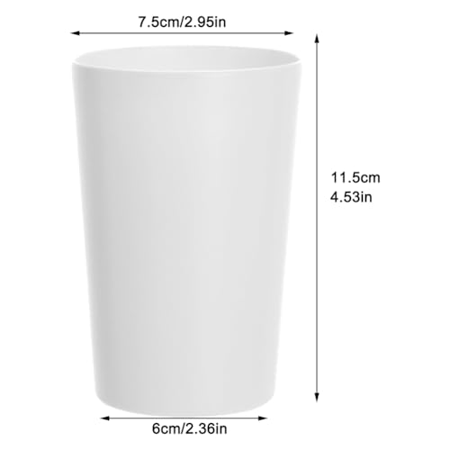 Toothbrush Cup 4Pack Bathroom Tumbler, Unbreakable Smooth Mouth Toothbrush Tumbler, Stackable Counter Cups for Travel Camping Bathroom Tidy Bathroom, Set of 4 Colors Travel Mugs(Size:4pack)