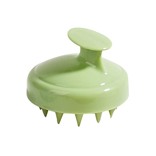 Hair Scalp Massager Silicone Scalp Scrubber Shampoo Brush for Hair Growth/Dandruff Removal,Head Massager Exfoliator Scalp (1x Green-) - color: 1x Green-