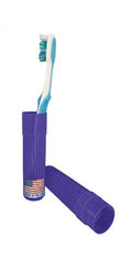 American Comb Toothbrush Holder - Purple, Made in USA, with Ventilation Holes, for Toothbrush Covers, Toothbrush Holder, Toothbrush Soft, Durable Design, Hygienic Bathroom Accessory - color: Purple
